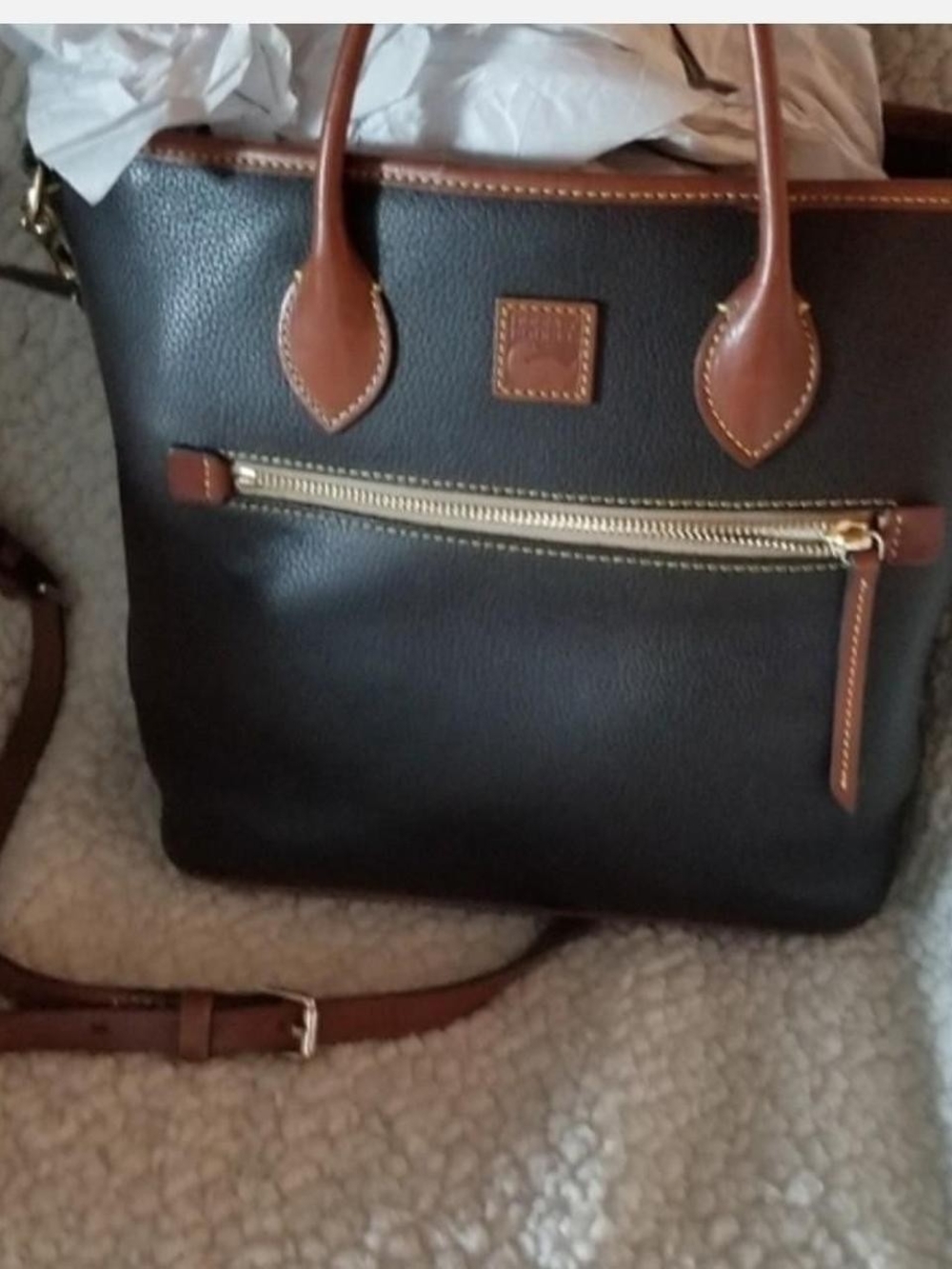 🖤🤎Dooney & Bourke Handle Tote Bag in Brown Tmoro🖤🤎